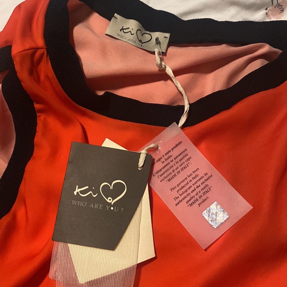 Red Gathered Waist Maxi Dress - 46 NWT - Picture 7 of 9